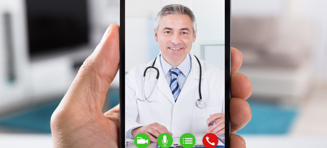 Close-up Of A Person Video Conferencing With Hudson Psychiatric Associate Doctor.